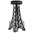 vidaXL Bar Stools 2 pcs Real Leather