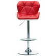 vidaXL Bar Stool Red Faux Leather