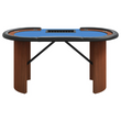 vidaXL 10-Player Poker Table with Chip Tray Blue 63