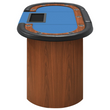 vidaXL 10-Player Poker Table with Chip Tray Blue 63