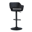 Bar Stool, Swivel, Bar Height, Adjustable, Black