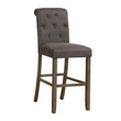Balboa Tufted Back Bar Stools Set of 2 - Grey and Rustic Brown
